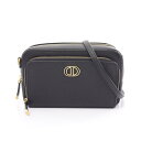 ≪5千円OFFクーポン対象≫ディオール Dior カロ ダブルポーチ ショルダーバッグ バッグ レザー レディース ブラック系 S7431UBAE 【中古】