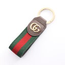 グッチ GUCCI オフィディア シェリーライン キーホルダー アクセサリー レザー キャンバス レディース ブラウン系 / マルチカラー 523161HE2NG8742 【新品】