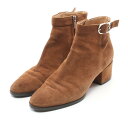 ≪15%OFFクーポン対象≫セルジオロッシ Sergio Rossi SR Grace Bootie HH 45mm ブーツ 靴 スウェード レディース ブラウン系 A83960 【中古】(4)