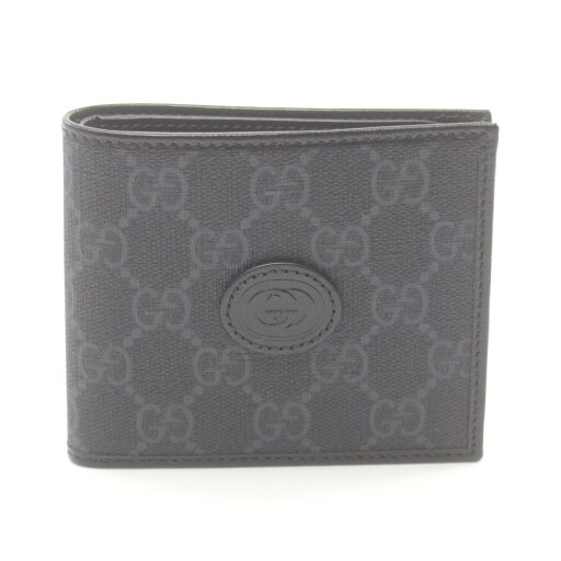 ≪ポイント3倍≫グッチ GUCCI インターロッキングG GGスプリーム 二つ折り財布 財布 PVCコーティングキャンバス レザー メンズ グレー系 / ブラック系 67165292TCN1000 プレゼント 誕生日 記念日 ブランド 送料無料【新品】 ≪ポイント3倍≫グッチ GUCCI インターロッキングG GGスプリーム 二つ折り財布 財布 PVCコーティングキャンバス レザー メンズ グレー系 / ブラック系 67165292TCN1000 プレゼント 誕生日 記念日 ブランド 送料無料【新品】