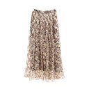 セリーヌ CELINE スカート 衣料品 ボトムス シルク レディース ゴールド系 / アイボリー系 / マルチカラー 2J131837H 【中古】