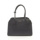 ≪5%OFFクーポン対象≫プラダ PRADA SOFT GLAIN ミディアム トートバッグ バッグ レザー レディース ブラック系 1BG538 【新品】