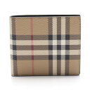 ≪5%OFFクーポン対象≫バーバリー BURBERRY 二つ折り財布 財布 PVCコーティングキャンバス メンズ ブラウン系 / ブラック系 / マルチカラー 8084174 プレゼント 誕生日 記念日 ブランド 送料無料【新品】(4)
