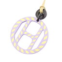 エルメス HERMES Hエキップ ネックレス ジュエリー レザー バッファローホーン レディース パープル系 / マルチカラー H057087 【中古】