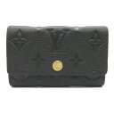 ルイ・ヴィトン LOUIS VUITTON ミュルティクレ6 キーケース キーケース アクセサリー レザー モノグラム・アンプラント メンズ レディース ブラック系 M64421 【中古】