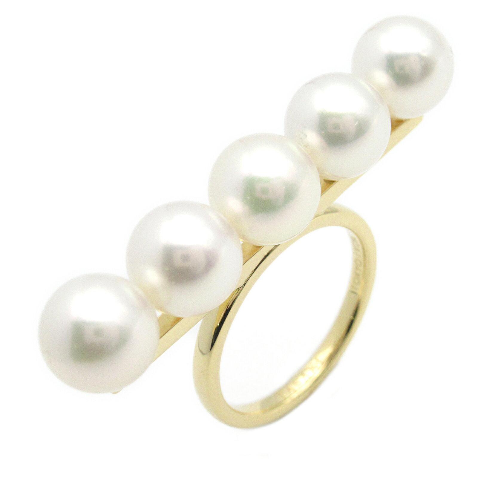 タサキ TASAKI バランス シグネチャー リング リング・指輪 ジュエリー K18（イエローゴールド） レディース ホワイト系 プレゼント 誕生日 記念日 ブランド 送料無料【中古】のサムネイル