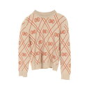 エルメス HERMES Hロンド ニット 衣料品 トップス カシミヤ レディース ベージュ系 / ブラウン系 【中古】(4)