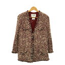 シャネル CHANEL ツイードジャケット 衣料品 アウター ウール レディース レッド系 P49462V36352 【中古】