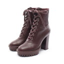 ジャンヴィト ロッシ Gianvito Rossi MARTIS ブーツ 靴 レザー レディース ボルドー系 G73833 【中古】