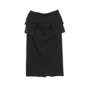 ≪2千円OFFクーポン対象≫サカイ Sacai Chalk Stripe Skirt スカート 衣料品 ボトムス ウール レディース ブラック系 23-0699...