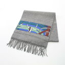 ≪5%OFFクーポン対象≫エルメス HERMES Patch de Soie マフラー 衣料品 シルク カシミヤ シルク レディース グレー系 / マルチカラー...