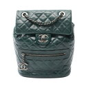 ≪5万円OFFクーポン配布×P5倍≫シャネル CHANEL マトラッセ リュックサック バックパック バッグ カーフ(牛革) レディース グリーン系 プレゼント...