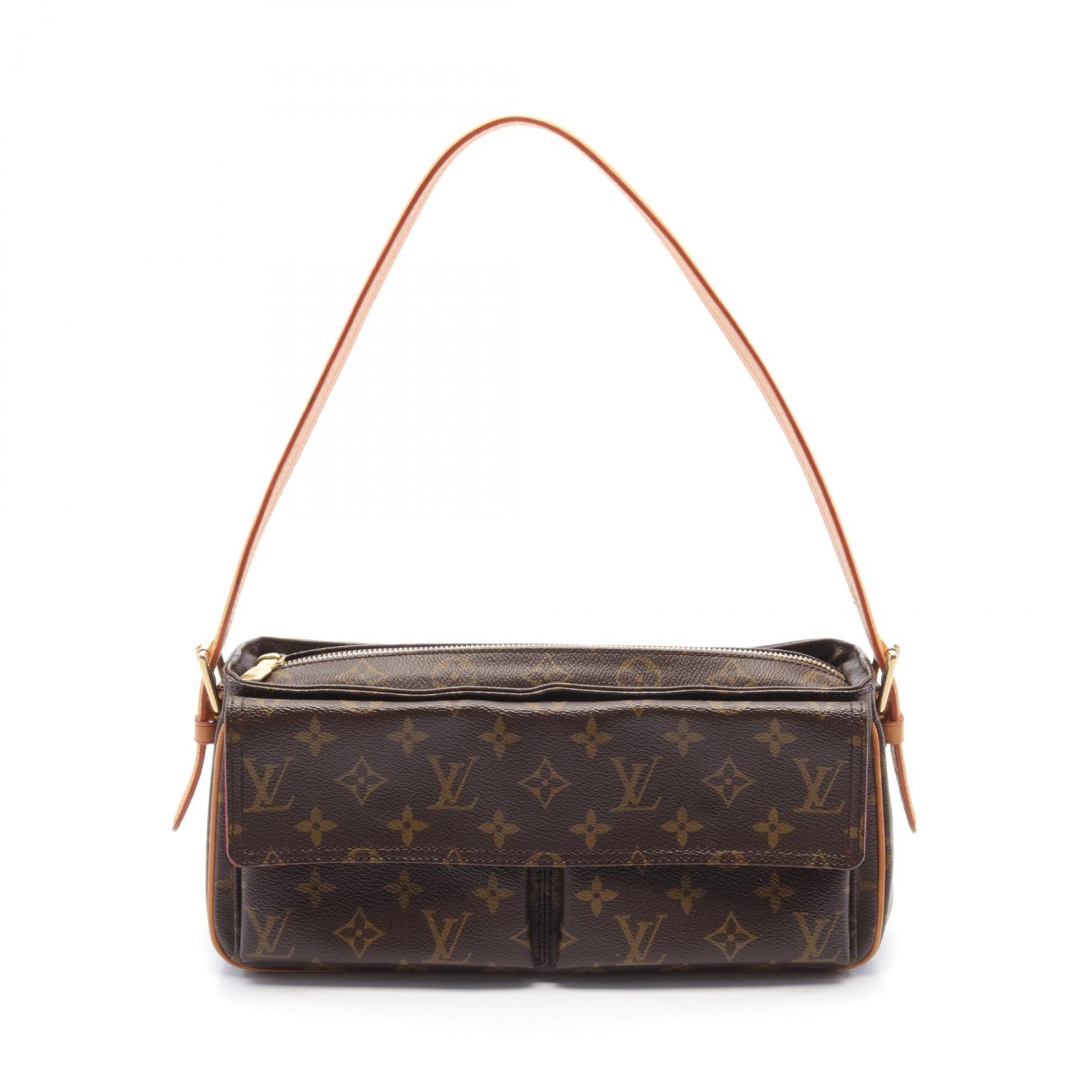 ≪5千円OFFクーポン対象≫ルイ・ヴィトン LOUIS VUITTON ヴィバシテMM ショルダーバッグ バッグ PVCコーティングキャンバス レザー モノグラム レディース ブラウン系 M51164 送料無料 ルイヴィトンバッグ ヴィトンバッグ【中古】