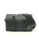 ルイ・ヴィトン LOUIS VUITTON シティ キーポル ショルダーバッグ バッグ PVCコーティングキャンバス レザー ダミエグラフィット ダミエアンフィ...