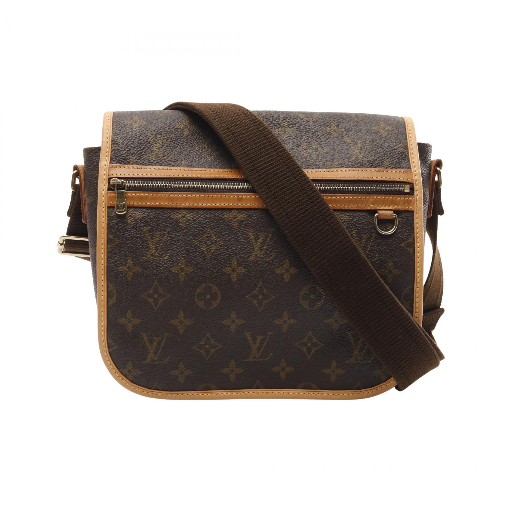 ≪5%OFFクーポン対象≫ルイ・ヴィトン LOUIS VUITTON メッセンジャーPM ボスフォール ショルダーバッグ バッグ PVCコーティングキャンバス レザー モノグラム レディース ブラウン系 M40106 【中古】