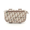 ≪ポイント5倍≫ディオール Dior カクタスジャック アーム ポーチ バッグ キャンバス レディース ベージュ系 / ブラウン系 プレゼント 誕生日 記念日 ...