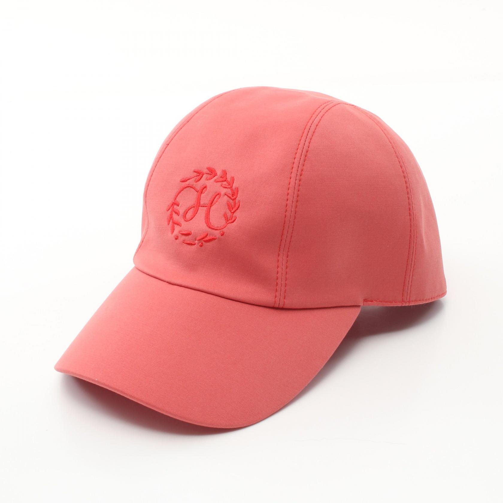 ≪ポイント3倍≫エルメス HERMES デイヴィス Hプリマヴェーラ キャップ 帽子 コットン レディース ピンク系 【中古】