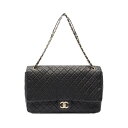 ≪8万円OFFクーポン配布×P5倍≫シャネル CHANEL ジャンボマトラッセ ショルダーバッグ バッグ レザー レディース ブラック系 【中古】