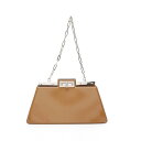 フェンディ FENDI ピーカブー カット ミディアム ショルダーバッグ バッグ レザー レディース ブラウン系 8BN340 【中古】