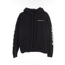 ≪ポイント5倍≫クロムハーツ CHROME HEARTS タイヤトラック セメタリークロス パーカー 衣料品 トップス コットン メンズ ブラック系 【中古】