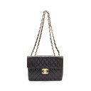 ≪3万円OFFクーポン配布×P5倍≫シャネル CHANEL デカマトラッセ30 クラシック ラージ Wフラップ ショルダーバッグ バッグ ラムスキン(羊革) レディース ブラック系 A58600 【中古】(4)