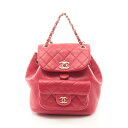 ≪5万円OFFクーポン配布×P5倍≫シャネル CHANEL マトラッセ リュックサック バックパック バッグ レザー レディース ピンク系 AS2908 【中古...