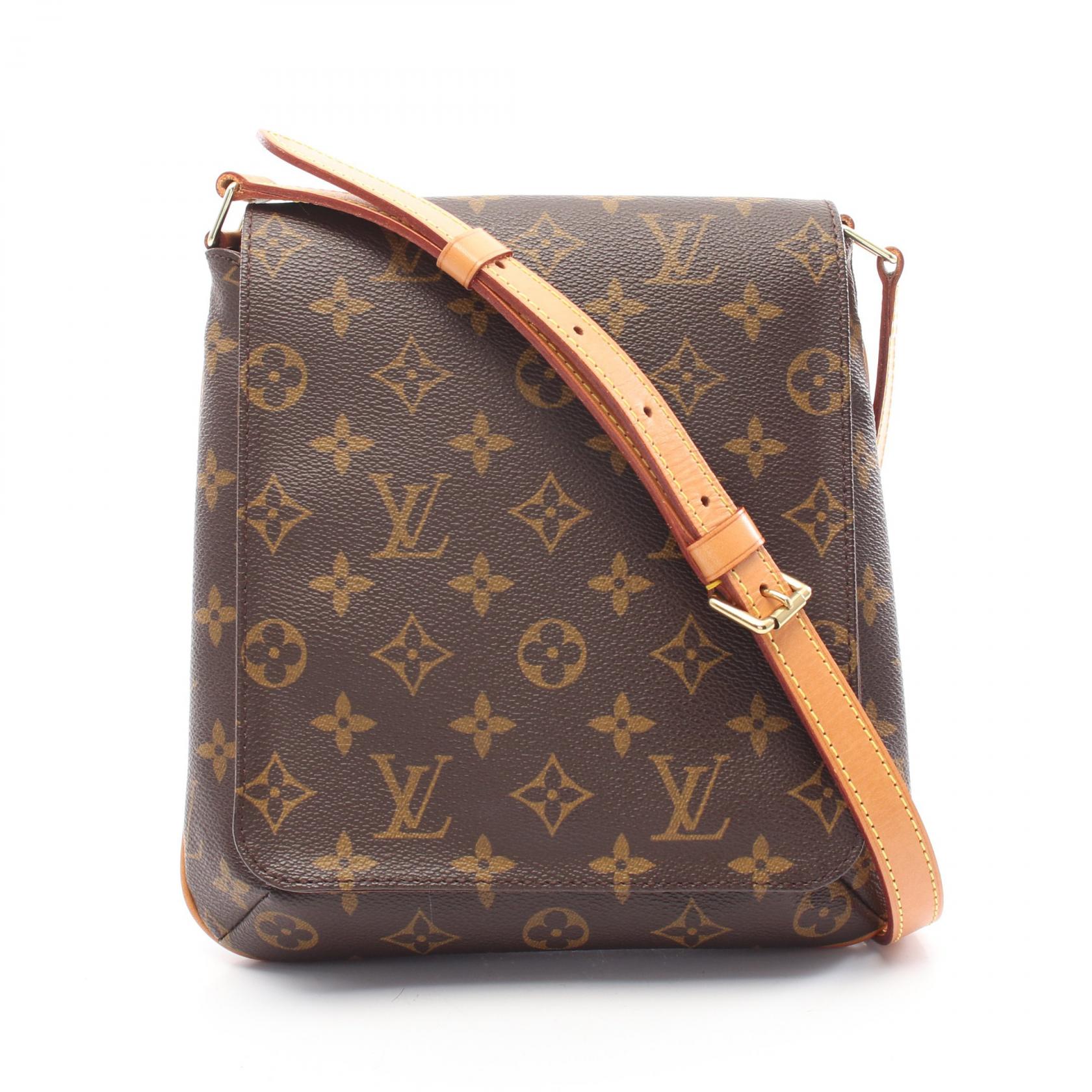 ≪8％OFFクーポン×P3倍≫ルイ・ヴィトン LOUIS VUITTON ミュゼットサルサ ショートストラップ ショルダーバッグ バッグ PVCコーティングキャンバス レザー モノグラム レディース ブラウン系 M51258 【中古】