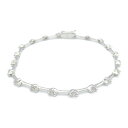 ジュエリー JEWELRY ダイヤモンド ブレスレット ブレスレット アクセサリー K18WG(ホワイトゴールド) ダイヤモンド レディース クリア系 ダイヤ 6.8g 【中古】(4)