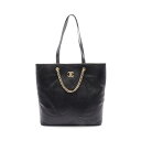 ≪7%OFFクーポン対象≫シャネル CHANEL マトラッセ トートバッグ バッグ レザー レディース ブラック系 【中古】