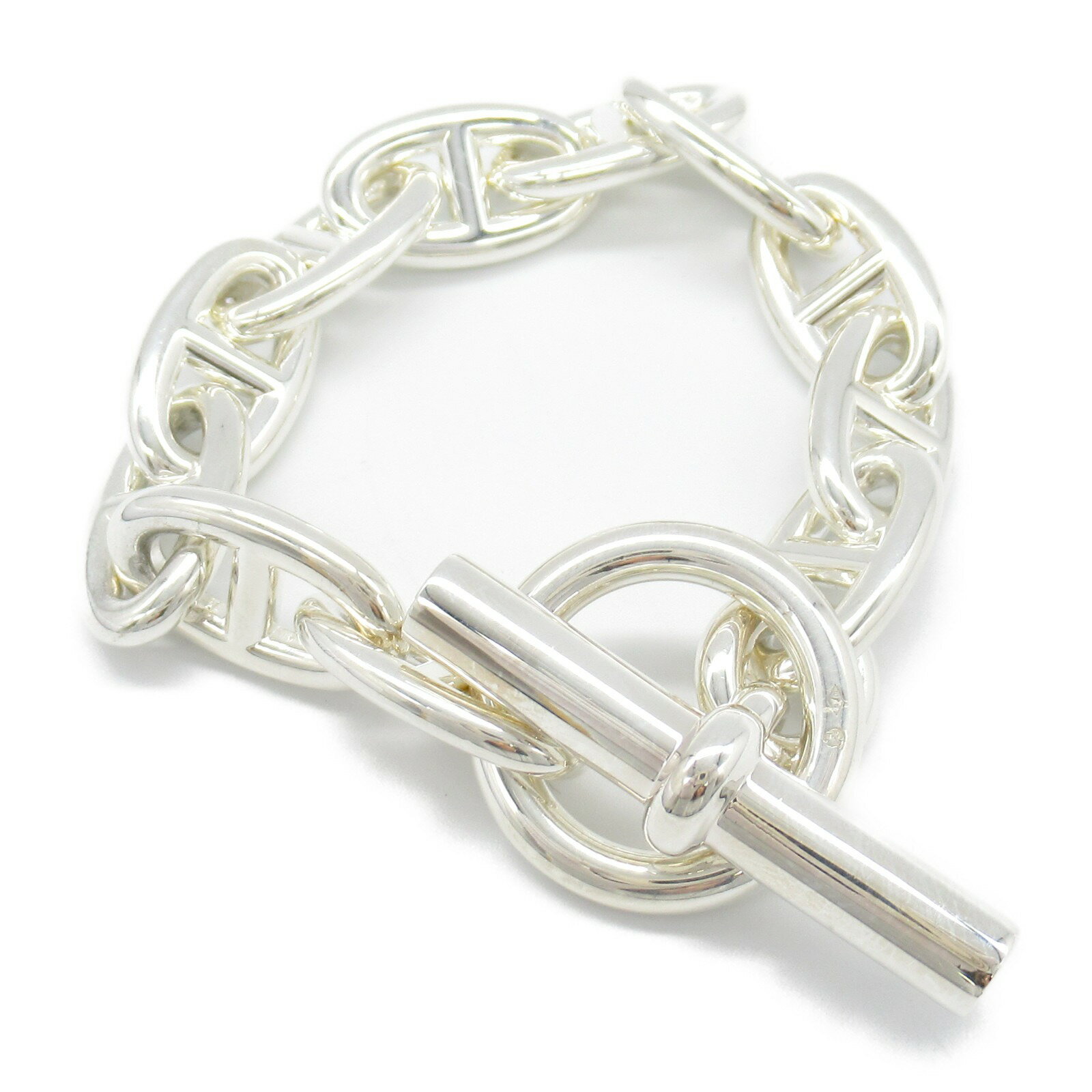 ≪全品5%OFF＆まとめ買い対象≫エルメス HERMES シェーヌダンクル GM ブレスレット 11コマ ブレスレット アクセサリー シルバー925 レディース シルバー系 H101672B 【中古】