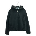 プラダ PRADA パーカー ジップアップパーカー/黒 パーカー 衣料品 トップス コットン レディース ブラック系 138542 R191 D8R 【中古】