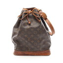 ≪ポイント5倍≫ルイ・ヴィトン LOUIS VUITTON ノエ ショルダーバッグ バッグ PVCコーティングキャンバス レザー モノグラム レディース ブラウ...