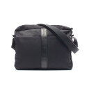 ≪ポイント5倍≫エルメス HERMES アカプルコ バサスMM ショルダーバッグ バッグ キャンバス レザー メンズ レディース ブラック系 【中古】