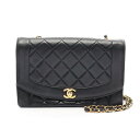 ≪5万円OFFクーポン配布×P5倍≫シャネル CHANEL マトラッセ ダイアナフラップ ショルダーバッグ バッグ ラムスキン(羊革) レディース ブラック系 ...
