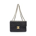 ≪5万円OFFクーポン配布×P5倍≫シャネル CHANEL デカマトラッセ34 ショルダーバッグ バッグ ラムスキン(羊革) レディース ブラック系 A0109...