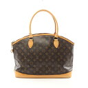 ≪5%OFFクーポン×P5倍≫ルイ・ヴィトン LOUIS VUITTON ロックイットオリゾンタル トートバッグ バッグ PVCコーティングキャンバス レザー モノグラム レディース ブラウン系 M40104 【中古】(4)