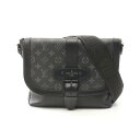 【全品5%OFFクーポン】ルイ・ヴィトン LOUIS VUITTON ソミュール メッセンジャー ショルダーバッグ バッグ PVCコーティングキャンバス レザー モノグラム・エクリプス メンズ ブラック系 M45911 【中古】