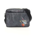 ≪ポイント5倍≫エトロ ETRO ショルダーバッグ バッグ PVCコーティングキャンバス レザー メンズ レディース ネイビー系 / マルチカラー 【中古】