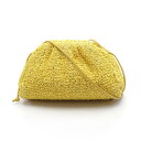 ボッテガヴェネタ BOTTEGA VENETA ミニ ザ ポーチ ショルダーバッグ バッグ レザー ブークレカーリーラフィア レディース イエロー系 585852 【中古】