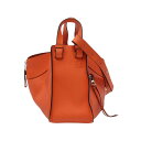≪7%OFFクーポン対象≫ロエベ LOEWE HAMMOCK SMALL ハンモック スモール ハンドバッグ バッグ レザー レディース オレンジ系 【中古】(4)