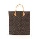 ≪5%OFFクーポン対象≫ルイ・ヴィトン LOUIS VUITTON サックプラ トートバッグ バッグ PVCコーティングキャンバス レザー モノグラム レディース ブラウン系 M51140 【中古】(4)