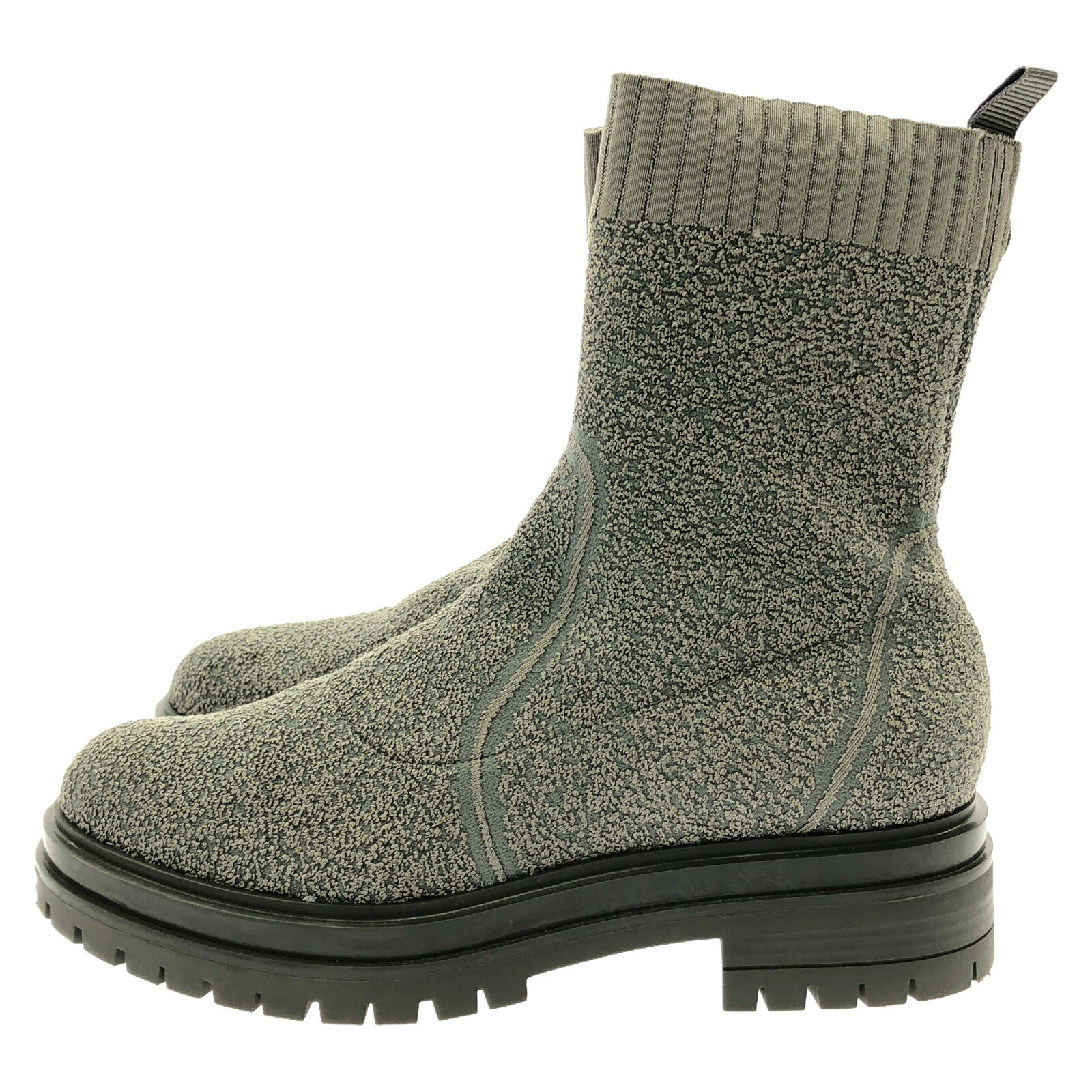 ジャンヴィト ロッシ Gianvito Rossi ニットブーツ ブーツ 靴 メンズ グレー系 23314 【中古】