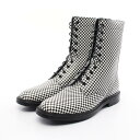 セリーヌ CELINE ブーツ 靴 レザー メンズ ブラック系 / ホワイト系 【中古】