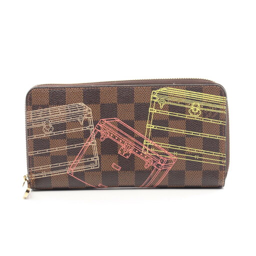 ≪ポイント3倍≫ルイ・ヴィトン LOUIS VUITTON ジッピーウォレット ダミエトランク ラウンド長財布 財布 PVCコーティングキャンバス レディース ブラウン系 / マルチカラー N63026 【中古】 ≪ポイント3倍≫ルイ・ヴィトン LOUIS VUITTON ジッピーウォレット ダミエトランク ラウンド長財布 財布 PVCコーティングキャンバス レディース ブラウン系 / マルチカラー N63026 【中古】