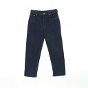 ≪ポイント5倍≫グッチ GUCCI GUCCIラベル デニムパンツ 衣料品 ボトムス コットン レディース ネイビー系 792168 【中古】