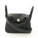 ≪8万円OFFクーポン配布×P5倍≫エルメス HERMES リンディ ミニ ショルダーバッグ バッグ トリヨンクレマンス トリヨンクレマンス レディース ブラッ...
