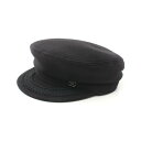 シャネル CHANEL ココビーチ 帽子 コットン レディース ブラック系 【中古】