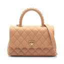 ≪10%OFFクーポン対象≫シャネル CHANEL ココハンドル フラップ マトラッセ ハンドバッグ バッグ レザー レディース ブラウン系 A92990 【中古】(4)