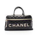 ≪3万円OFFクーポン配布×P5倍≫シャネル CHANEL マトラッセ ボストンバッグ バッグ レザー レディース ブラック系 / ホワイト系 A05943 【...