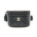 ≪5千円OFFクーポン対象≫シャネル CHANEL マトラッセ ミニ (手首/腕) ポーチ バッグ ラムスキン(羊革) レディース ブラック系 WS10114 【中古】